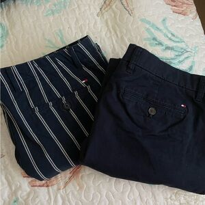 Tommy Hilfiger Navy and Striped Shorts Duo